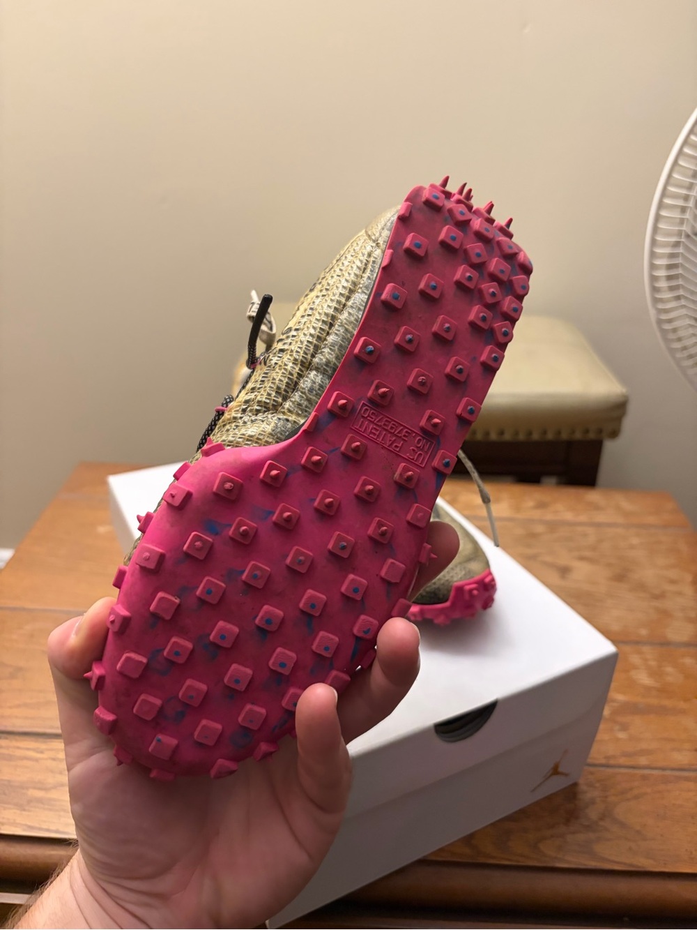 Size W7.5 Nike X Off-White Waffle Racer Fuchsia W - Picture 6 of 7